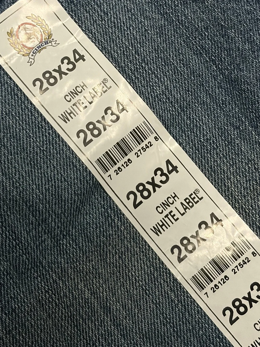 CINCH White Label NWT Medium Wash Relaxed Fit Straight Leg Jeans 28x34